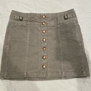 GAP tan corduroy mini skirt size 2